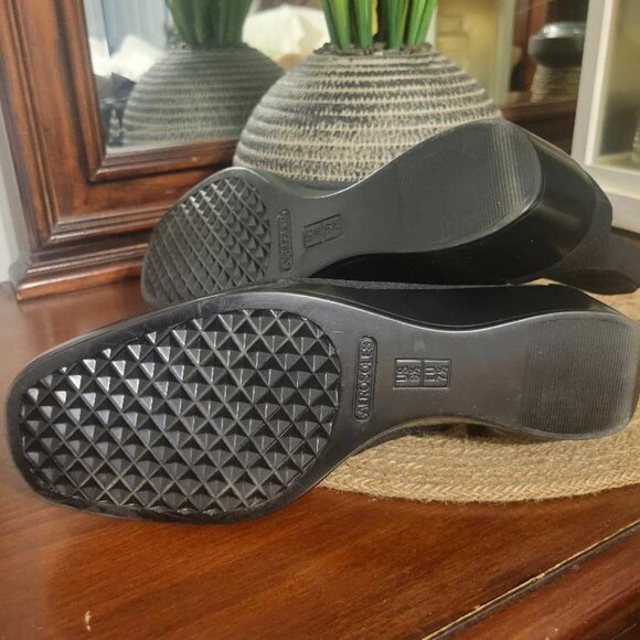 NWOB Women's Aerosoles Black Wedge Booties Size 9.5 MSRP $100 - Picture 6 of 7